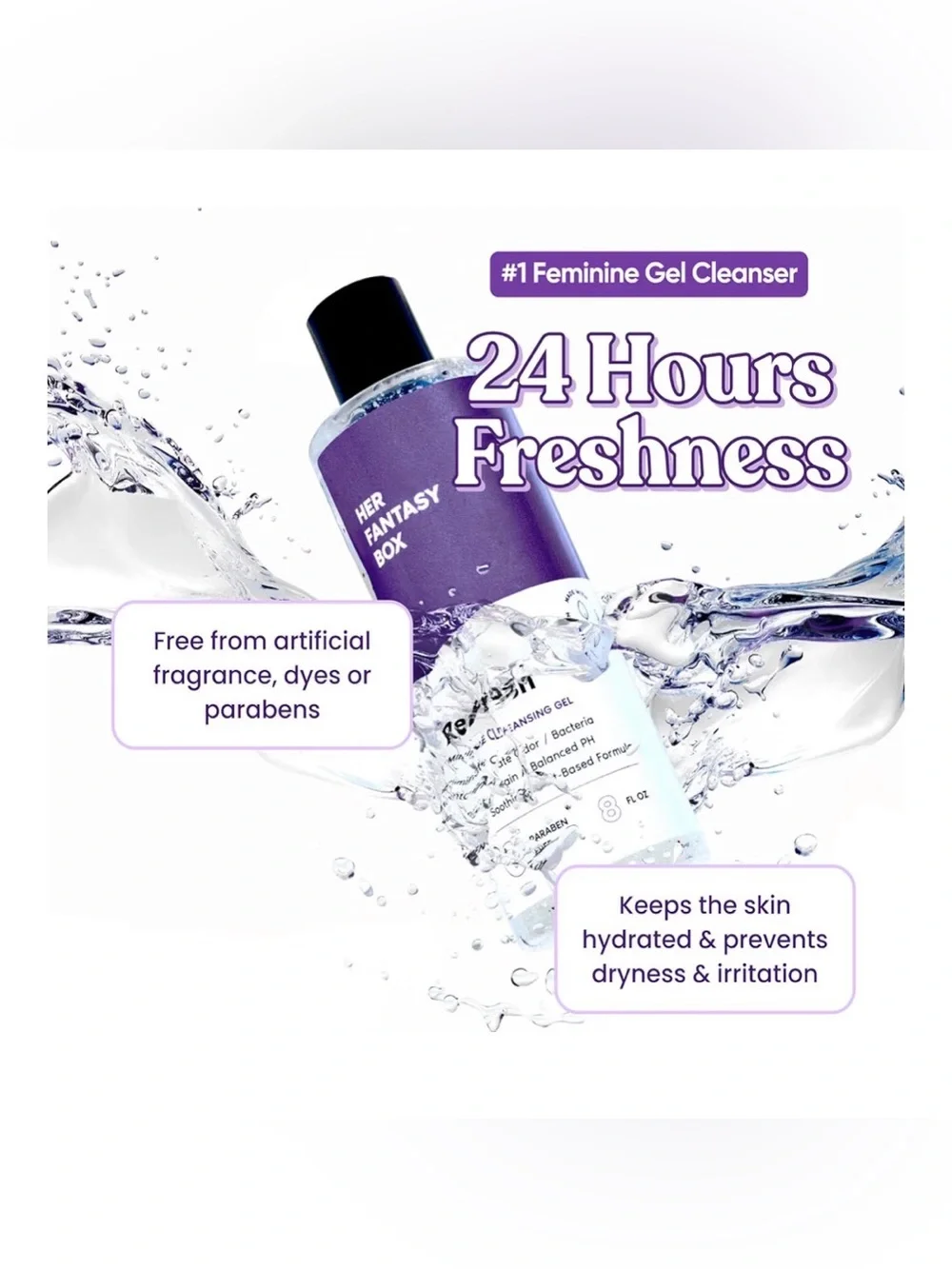 Refresh pH-Balanced Intimate Wash — Purple